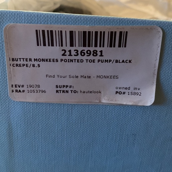 Gently Loved Black Sateen Pointy Shoes by BUTTER - Picture 4 of 12